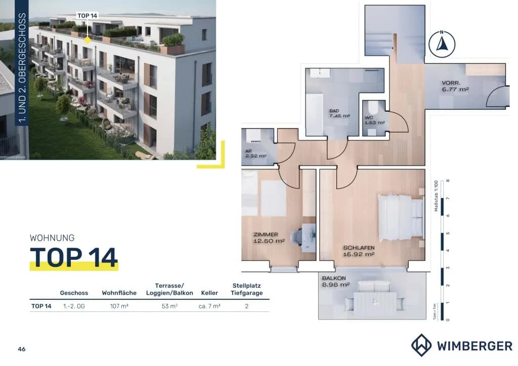 3-Zimmer-Wohnung kaufen in Vöcklabruck – 107 m², € 533.200 – Bild 13 von 14