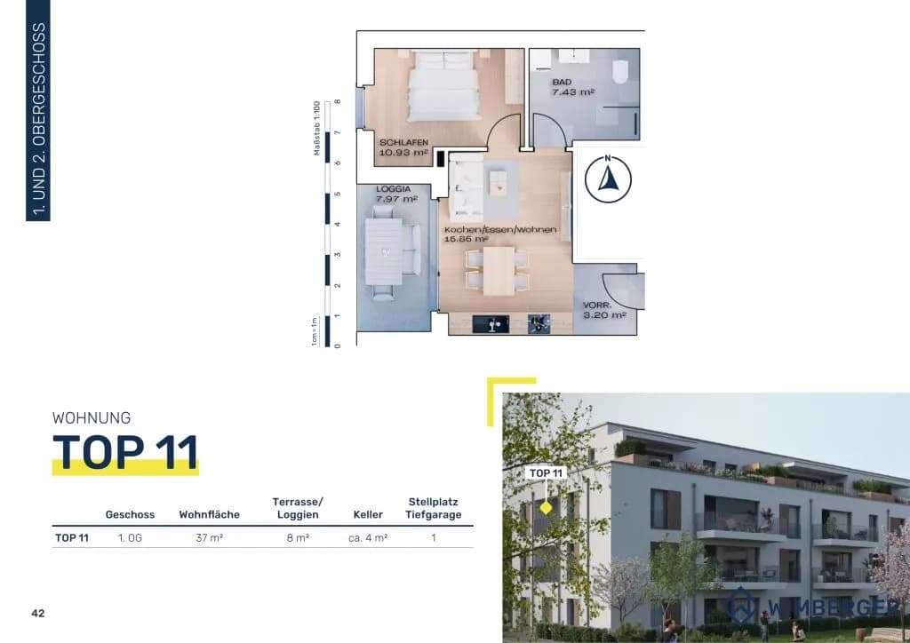 2-Zimmer-Wohnung kaufen in Vöcklabruck – 37 m², € 179.700 – Bild 12 von 12