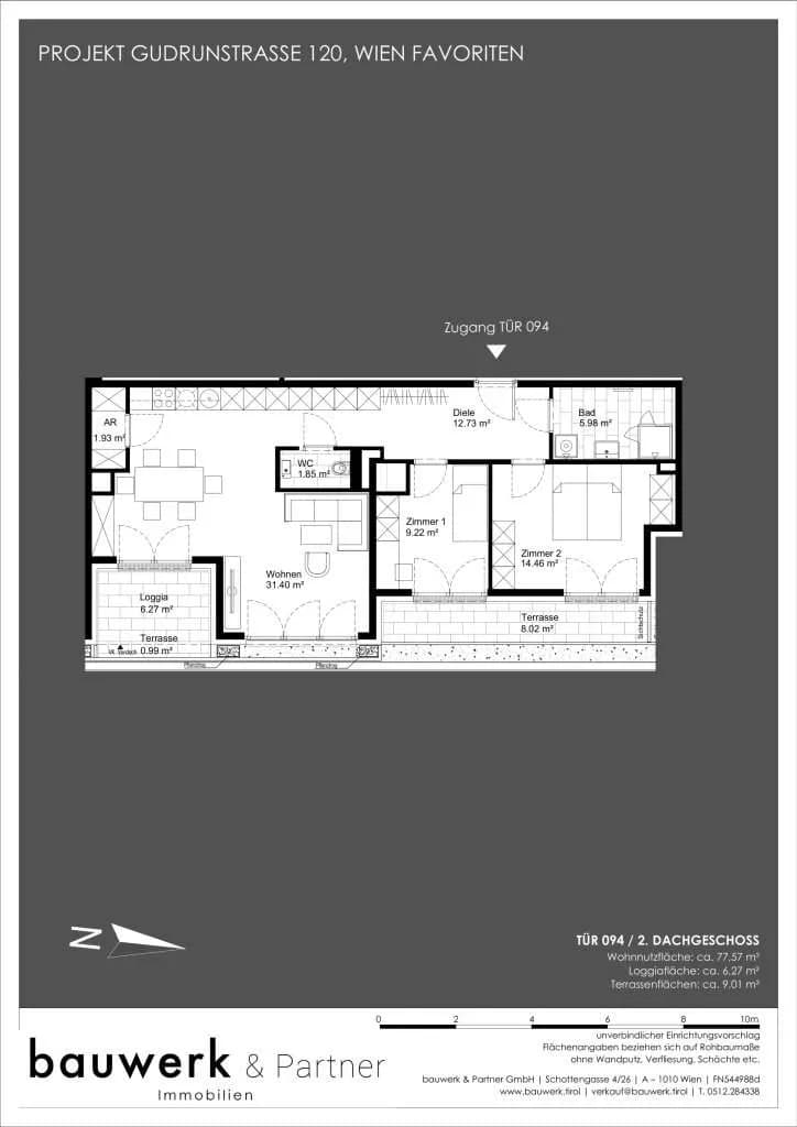 3-Zimmer-Wohnung kaufen in Wien – 77,57 m², € 549.900 – Bild 33 von 33