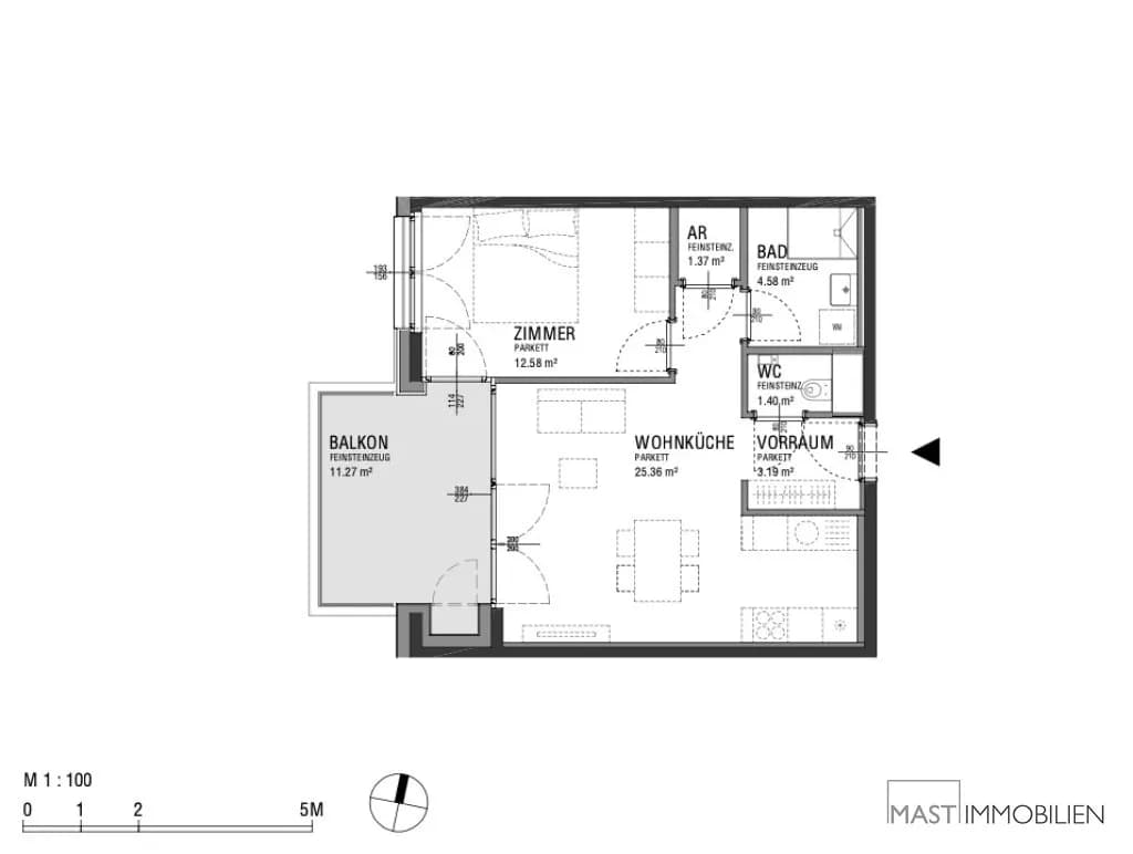 2-Zimmer-Wohnung kaufen in Wien – 48,48 m², € 341.000 – Bild 12 von 12