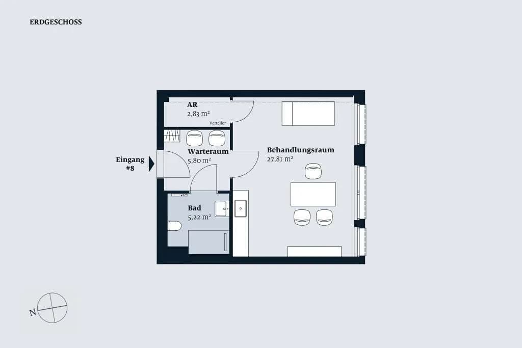 1-Zimmer-Gewerbeimmobilie kaufen in Wien – 42 m², € 285.400 – Bild 2 von 6