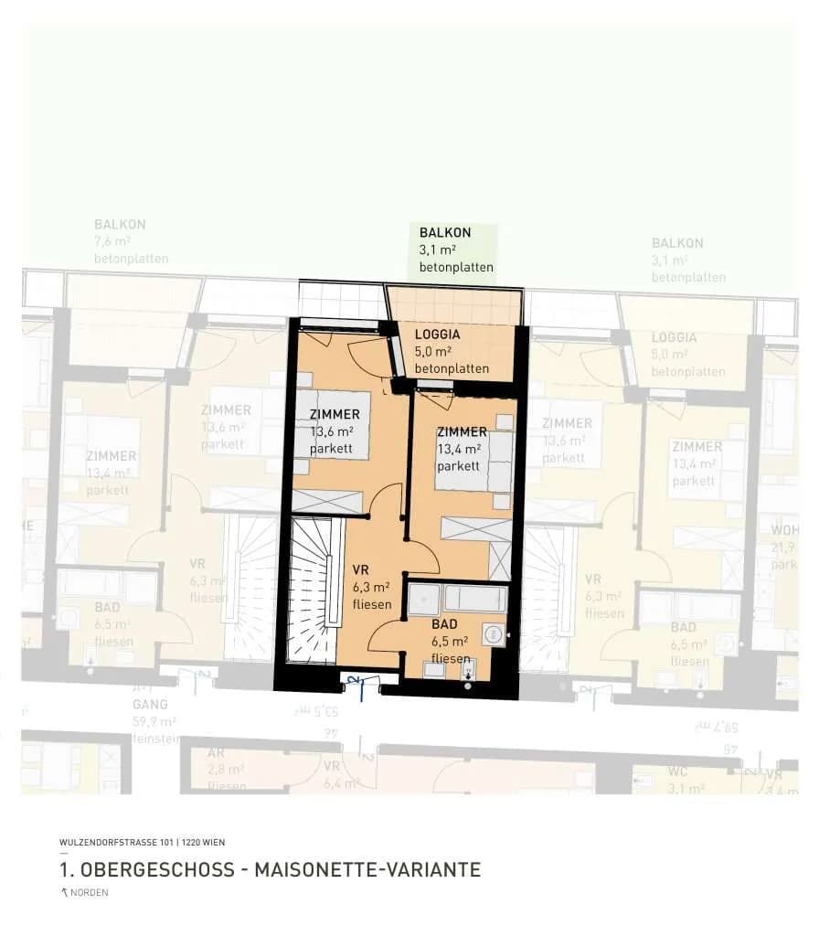 4-Zimmer-Wohnung kaufen in Wien – 81,2 m², € 640.500 – Bild 7 von 7