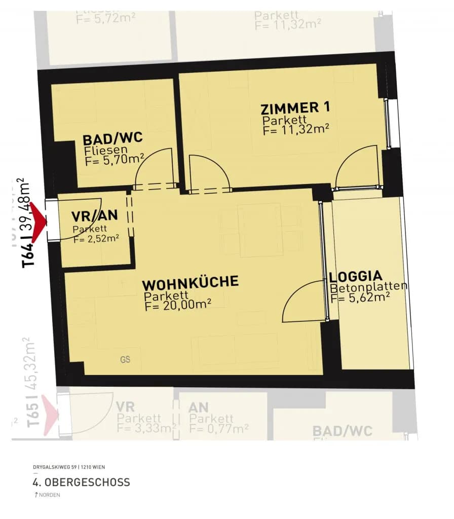 2-Zimmer-Wohnung kaufen in Wien – 39,48 m², € 329.500 – Bild 9 von 9
