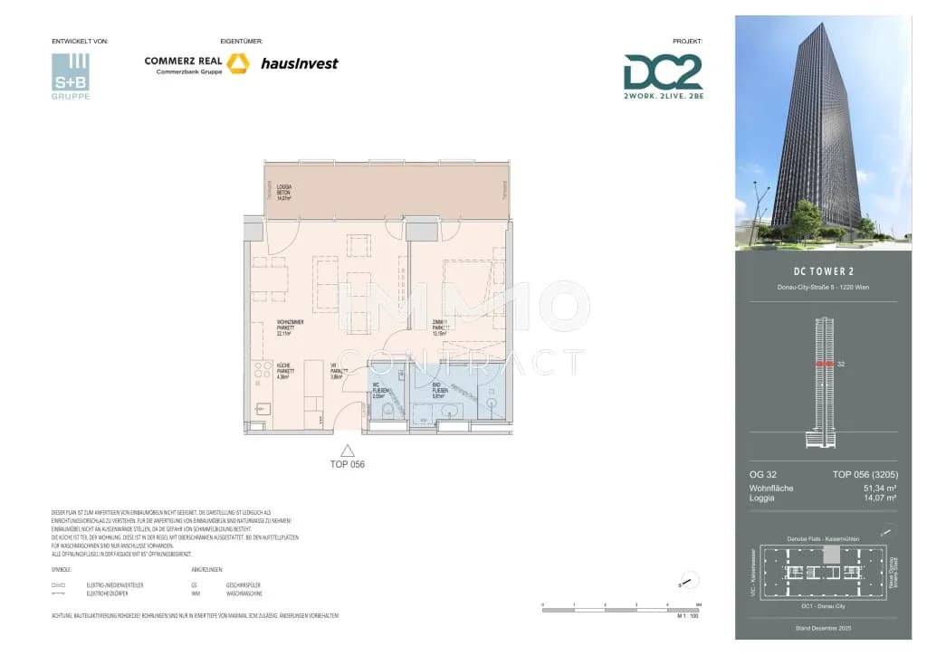 2-Zimmer-Wohnung mieten in Wien – 51,34 m², € 1.600 – Bild 15 von 15