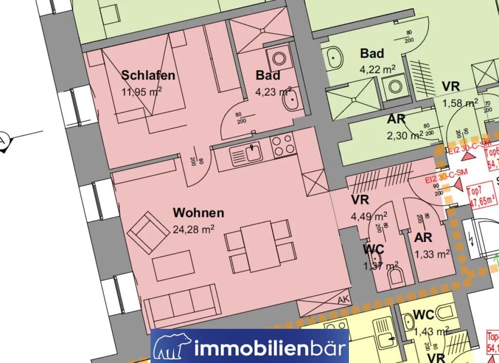2-Zimmer-Wohnung kaufen in Linz – 47,65 m², € 159.000 – Bild 12 von 12