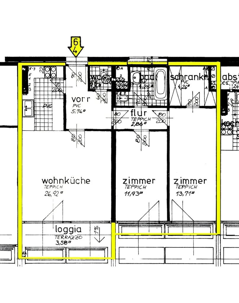 3-Zimmer-Wohnung kaufen in Sankt Pölten Land – 75 m², € 199.000 – Bild 13 von 13
