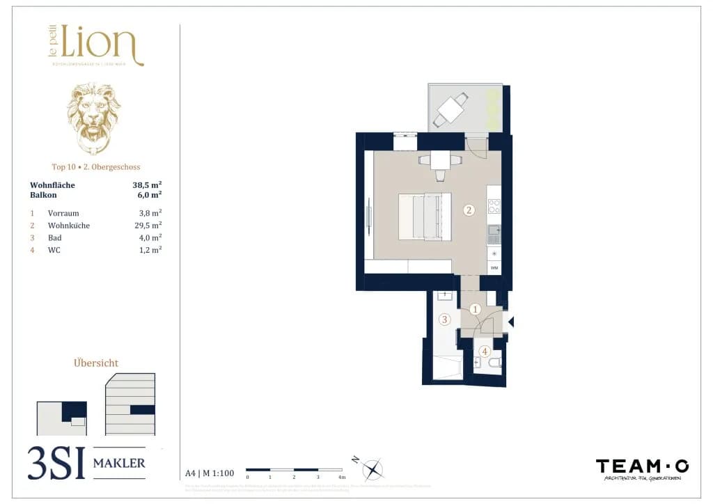 1-Zimmer-Wohnung kaufen in Wien – 38,5 m², € 389.000 – Bild 12 von 12