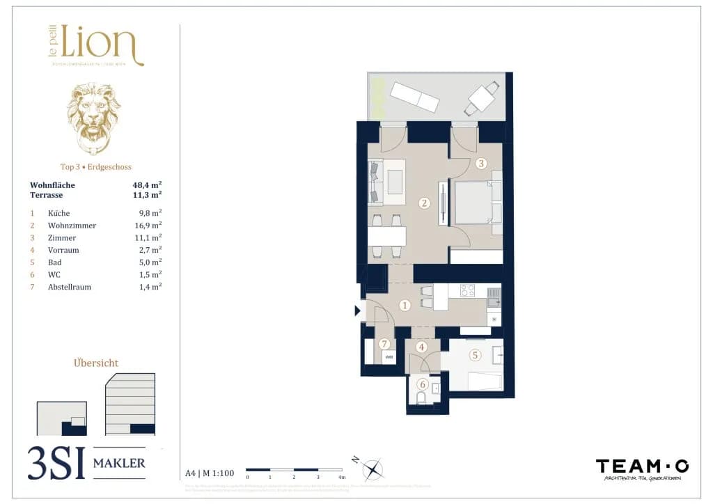 2-Zimmer-Wohnung kaufen in Wien – 48,4 m², € 435.000 – Bild 11 von 11