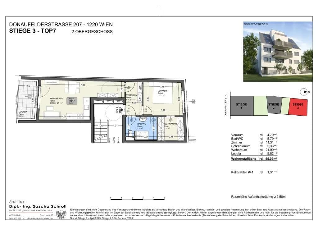 2-Zimmer-Wohnung kaufen in Wien – 55,17 m², € 329.000 – Bild 21 von 21