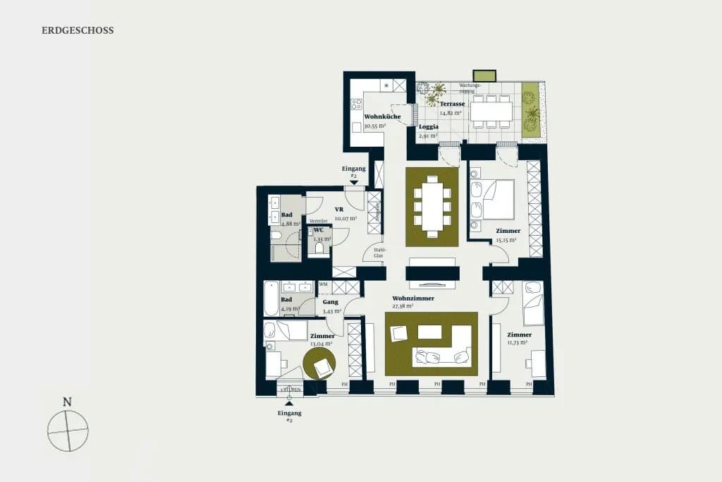 4-Zimmer-Wohnung kaufen in Wien – 121,76 m², € 952.600 – Bild 2 von 11