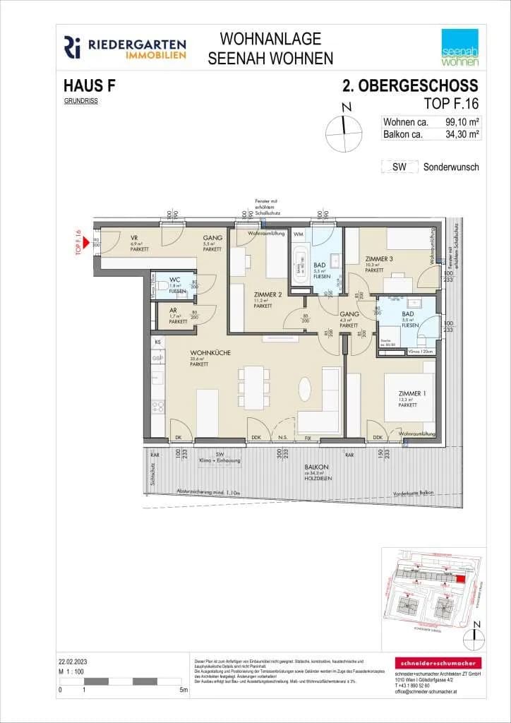 4-Zimmer-Wohnung kaufen in Klagenfurt – 99,1 m², € 515.000 – Bild 7 von 7