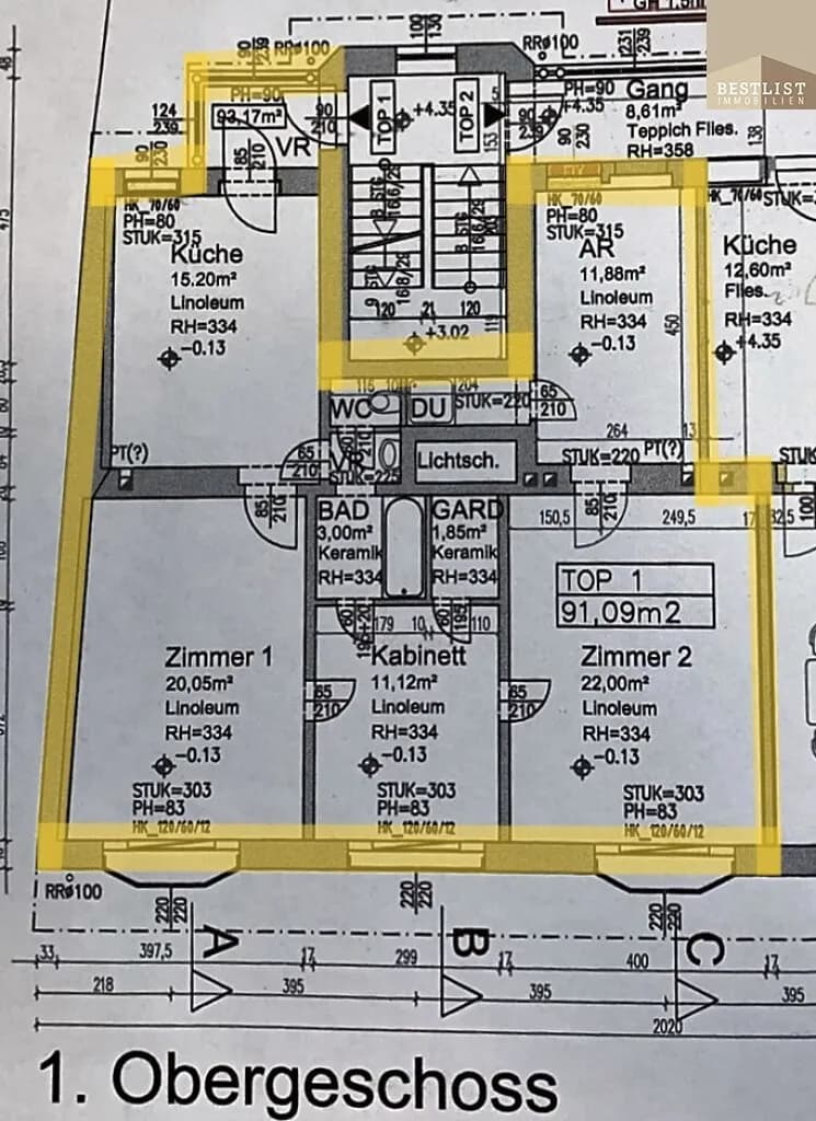 4-Zimmer-Wohnung kaufen in Mödling – 91,09 m², € 349.900 – Bild 4 von 4
