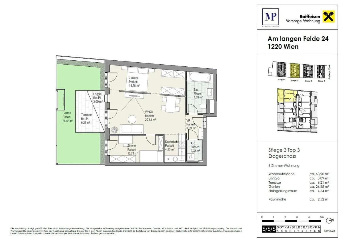 3-Zimmer-Wohnung kaufen in Wien – 62,8 m², € 394.900 – Bild 12 von 12