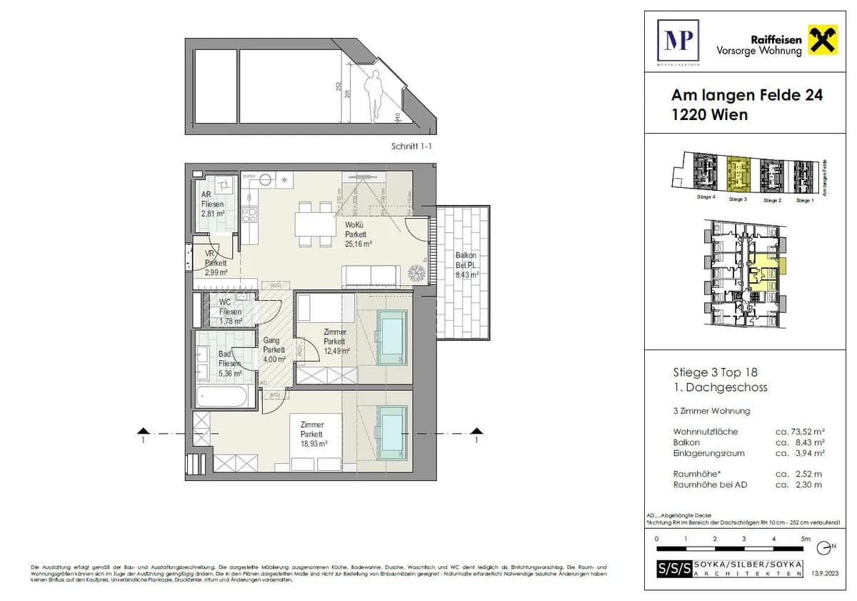3-Zimmer-Wohnung kaufen in Wien – 72,76 m², € 509.000 – Bild 15 von 15