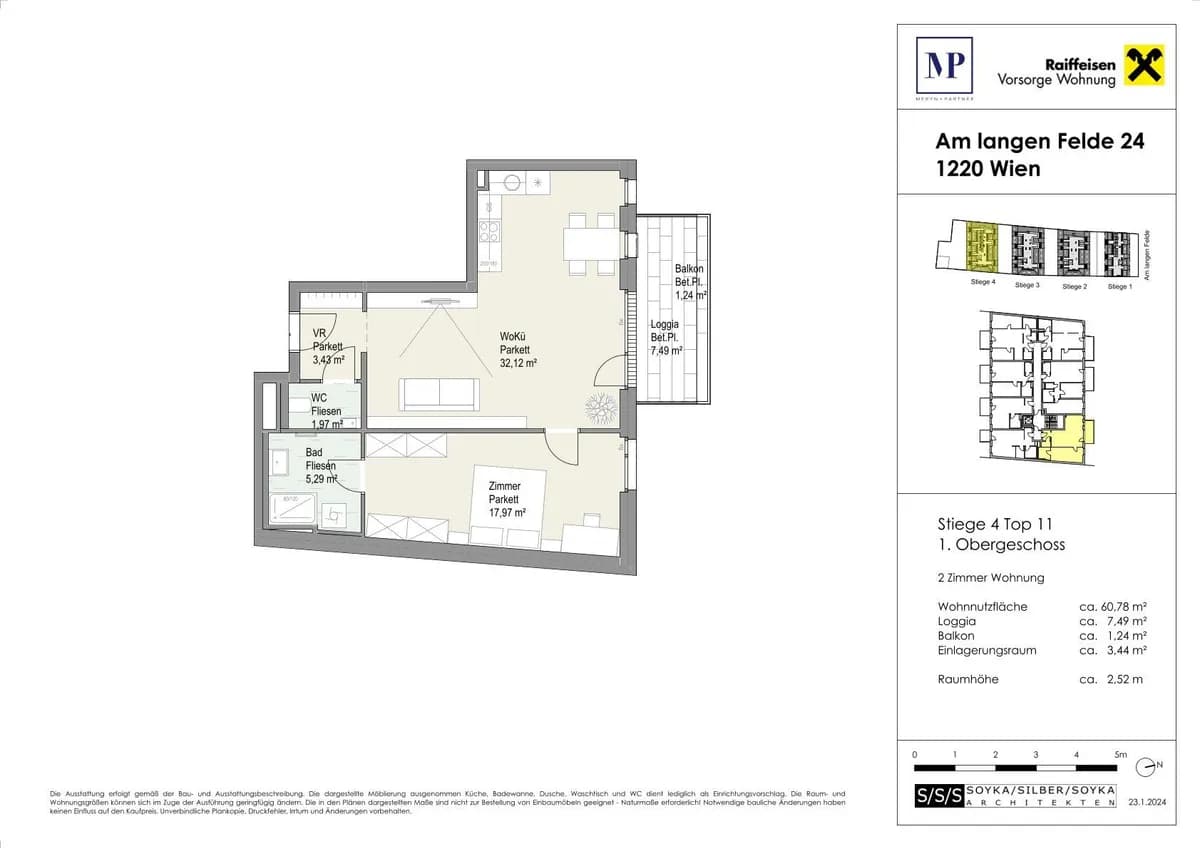 2-Zimmer-Wohnung kaufen in Wien – 60,88 m², € 394.200 – Bild 13 von 13