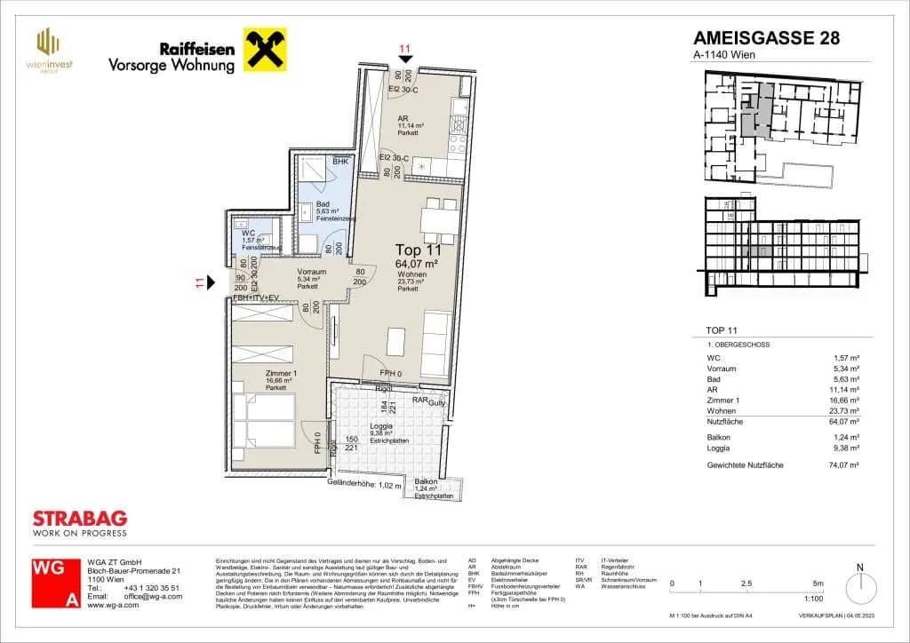 2-Zimmer-Wohnung kaufen in Wien – 64,07 m², € 431.200 – Bild 23 von 23
