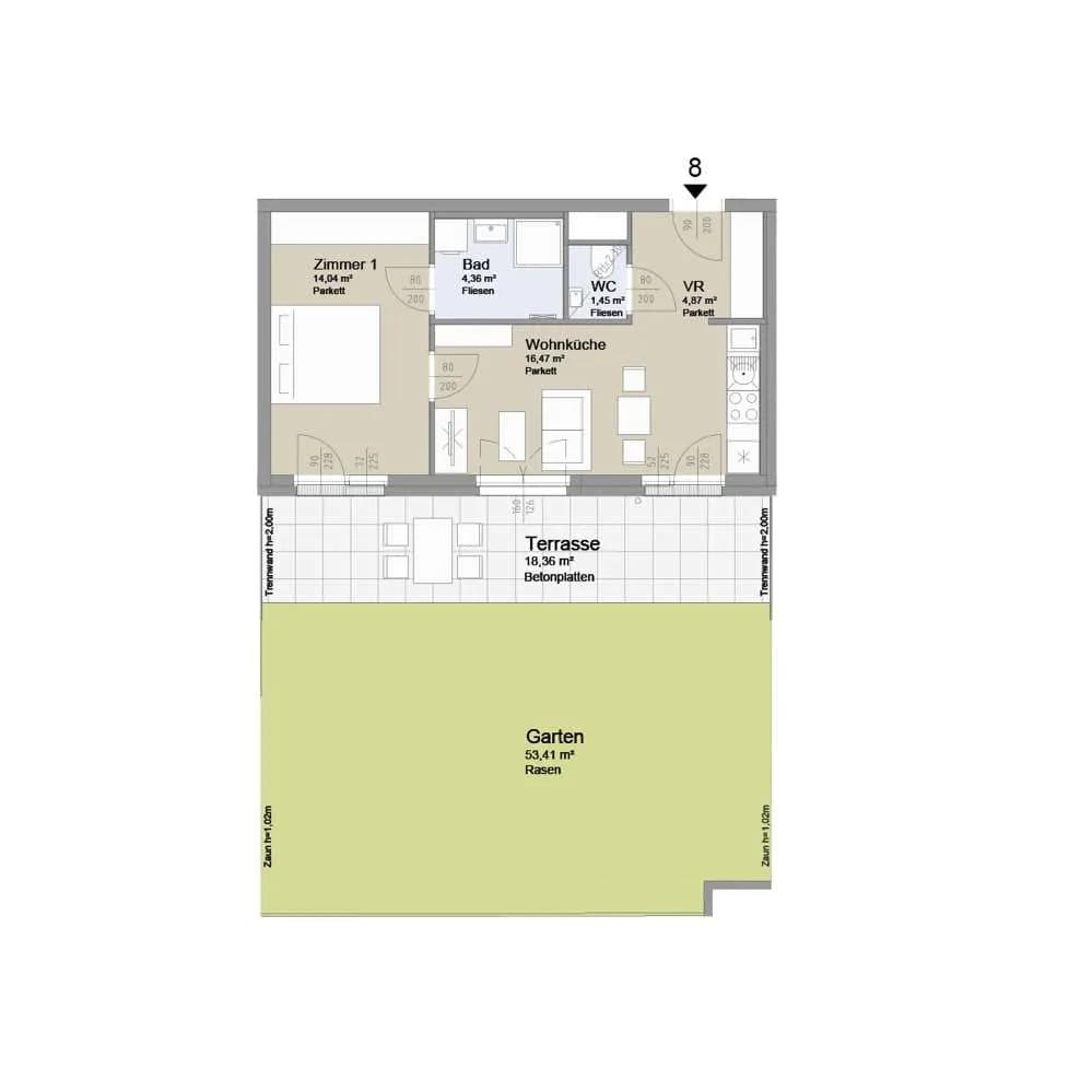 2-Zimmer-Wohnung kaufen in Wien – 42,1 m², € 375.000 – Bild 2 von 25