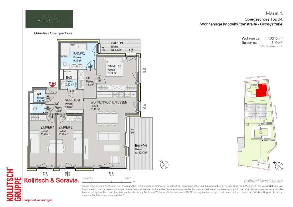 4-Zimmer-Wohnung kaufen in Wien – 103,4 m², € 949.000 – Bild 9 von 10