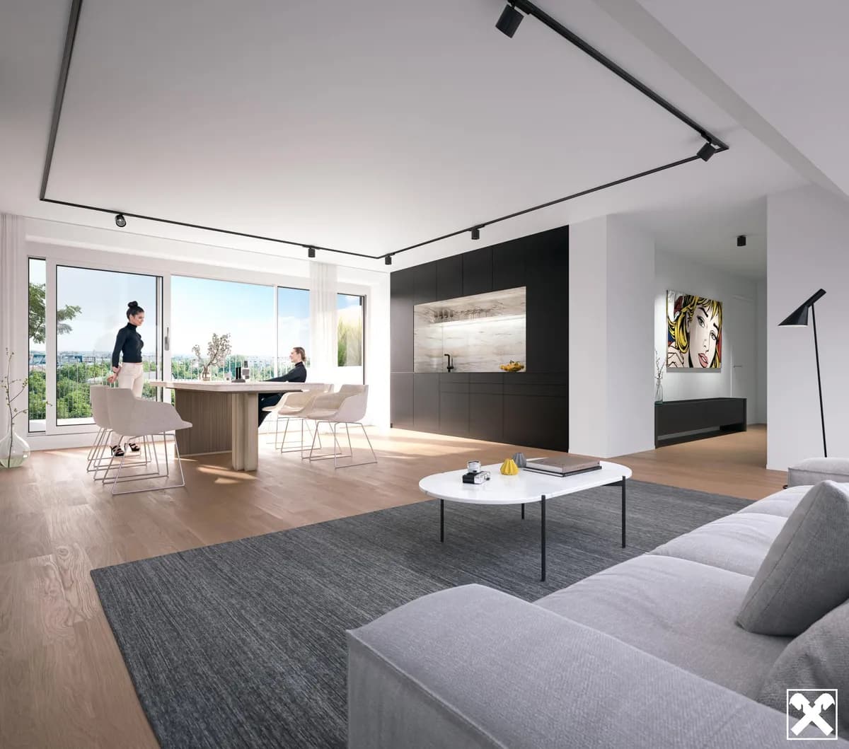 2-Zimmer-Wohnung kaufen in Wien – 45,73 m², € 407.100 – Bild 2 von 6