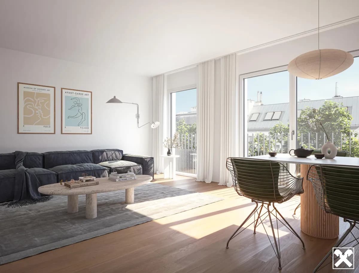 3-Zimmer-Wohnung kaufen in Wien – 60,23 m², € 549.600 – Bild 3 von 6