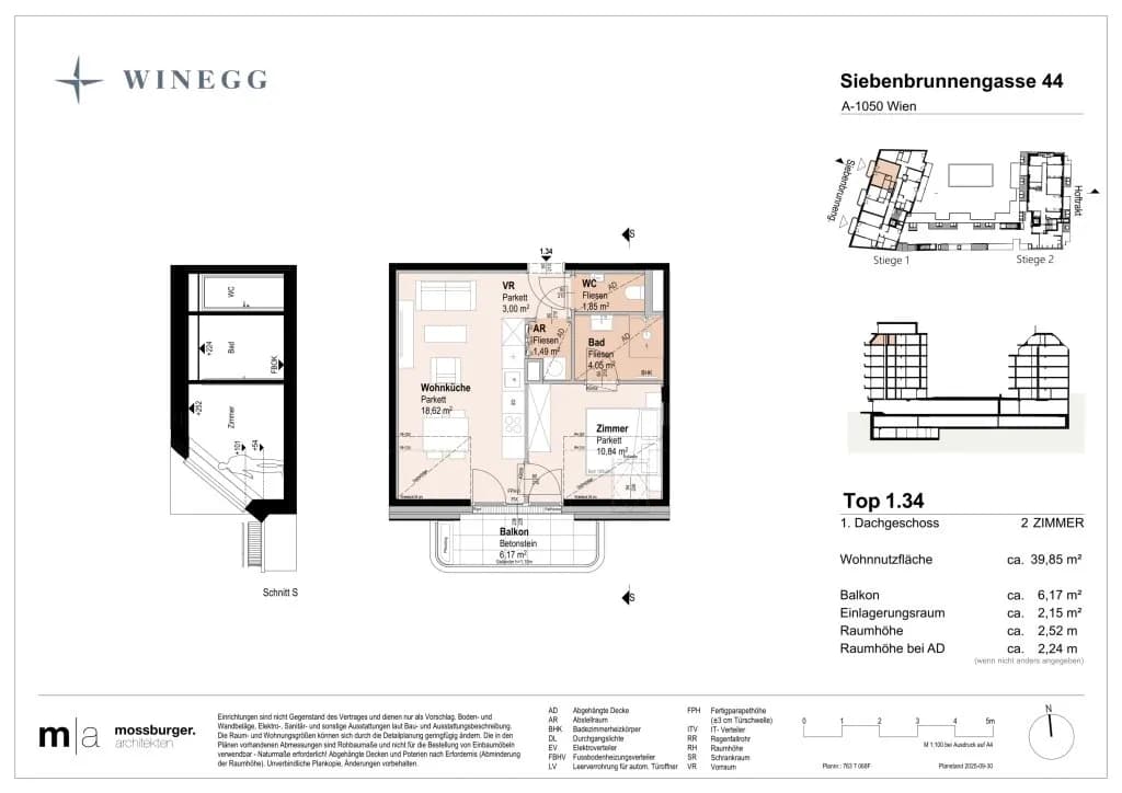 2-Zimmer-Wohnung kaufen in Wien – 39,85 m², € 381.600 – Bild 8 von 8