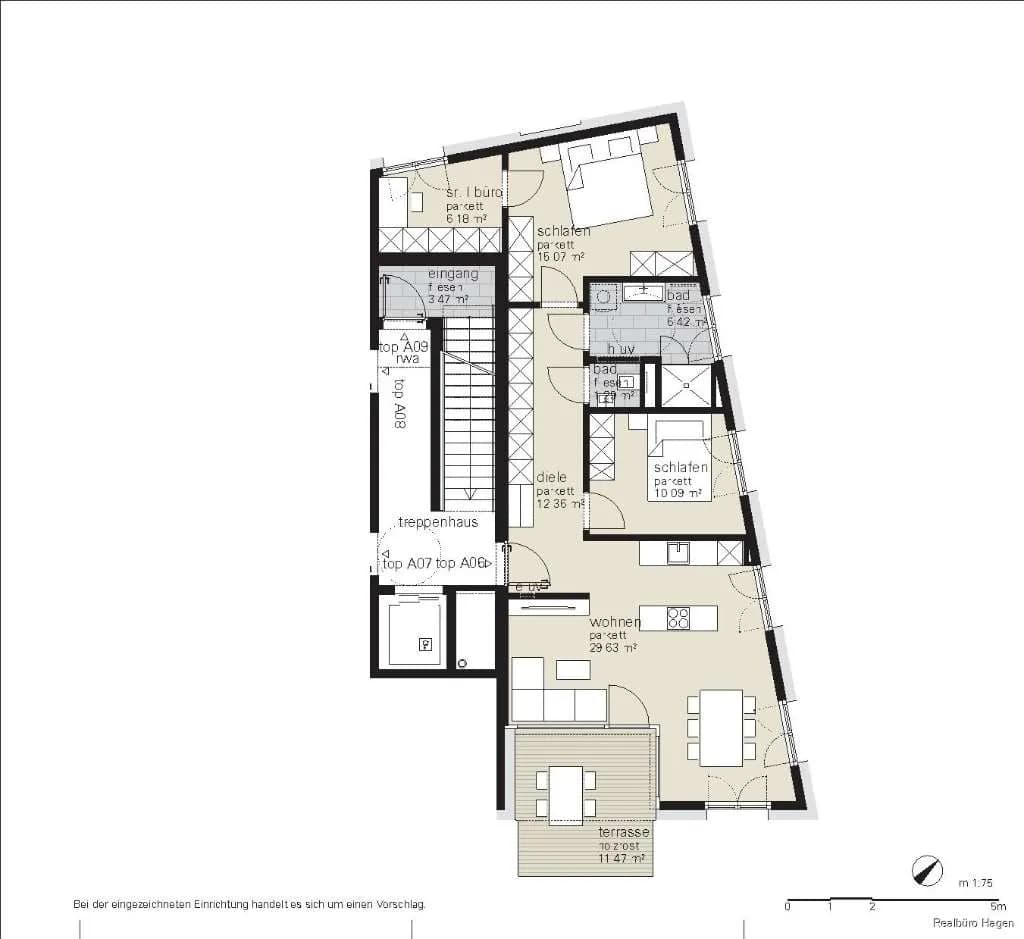 3-Zimmer-Wohnung kaufen in Dornbirn – 81,05 m², € 565.000 – Bild 2 von 3