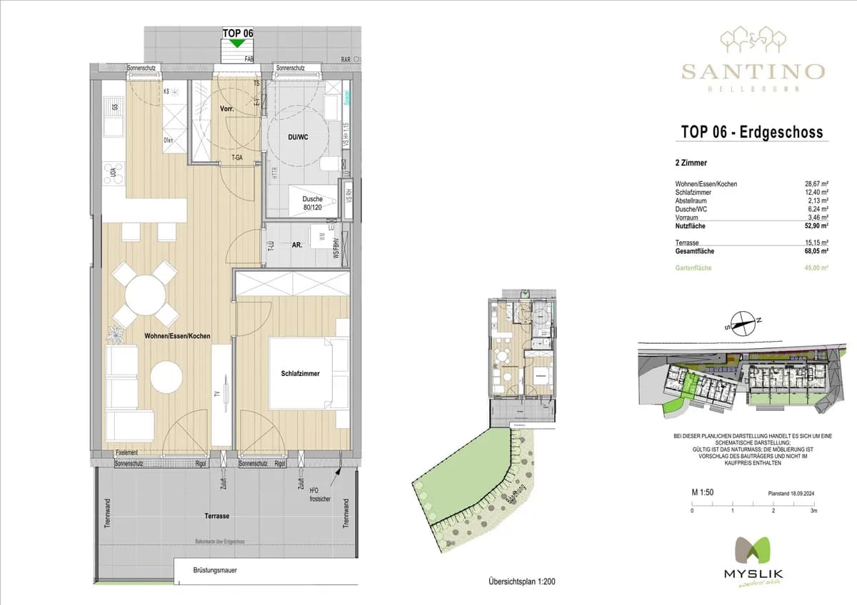 2-Zimmer-Wohnung kaufen in Salzburg Stadt – 52,9 m², € 662.112 – Bild 2 von 4