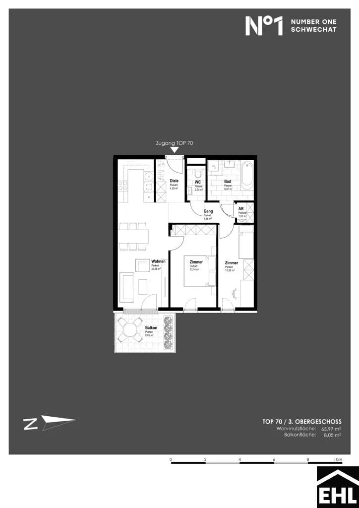 Immobilie kaufen in Bruck an der Leitha – 65,97 m², € 338.300 – Bild 10 von 10