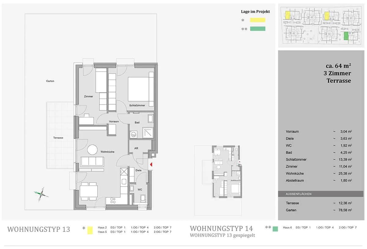 3-Zimmer-Wohnung mieten in Graz-Umgebung – 64,45 m², € 1.170 – Bild 6 von 6