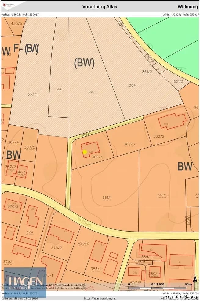 Grundstück kaufen in Bregenz – 835 m², € 585.000 – Bild 9 von 9