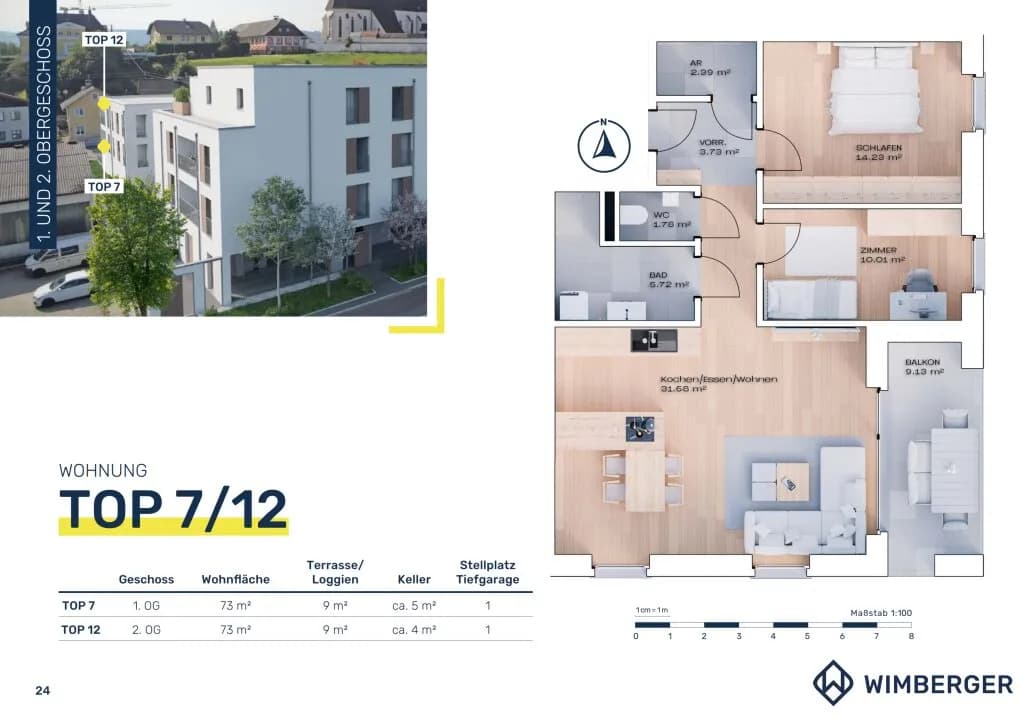 3-Zimmer-Wohnung kaufen in Vöcklabruck – 73 m², € 327.400 – Bild 11 von 11