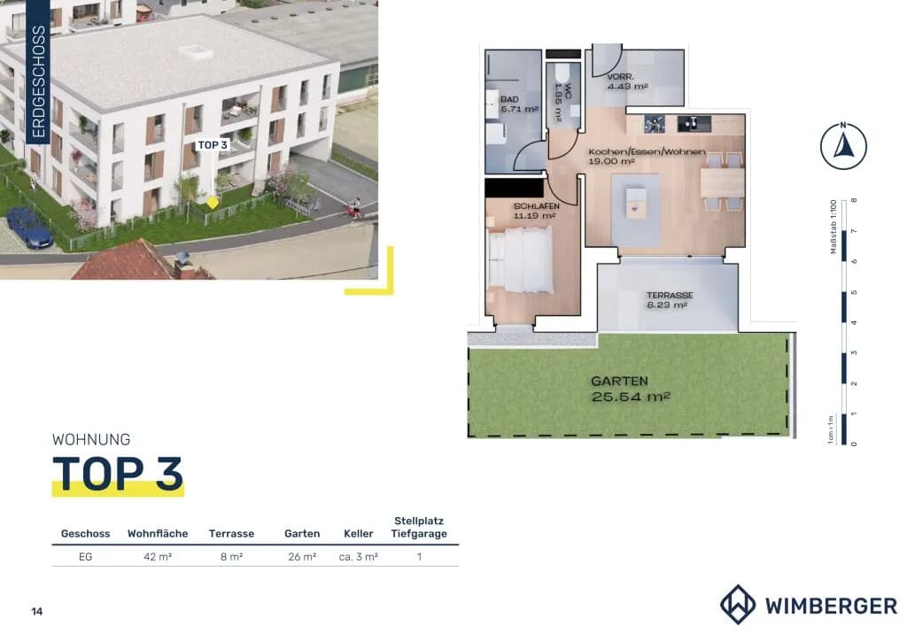 2-Zimmer-Wohnung kaufen in Vöcklabruck – 42 m², € 191.900 – Bild 12 von 12