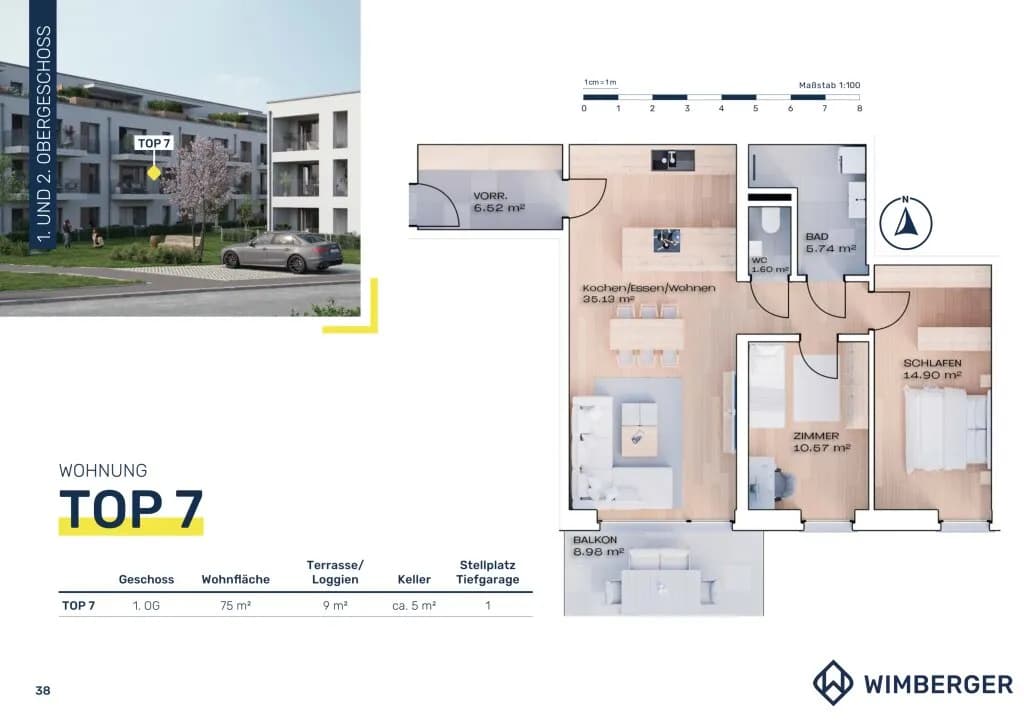 3-Zimmer-Wohnung kaufen in Vöcklabruck – 75 m², € 308.600 – Bild 13 von 13