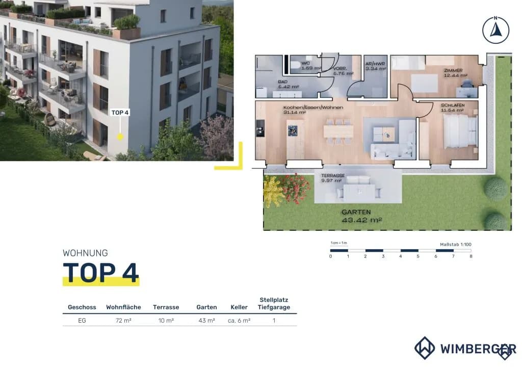 3-Zimmer-Wohnung kaufen in Vöcklabruck – 72 m², € 298.100 – Bild 14 von 14