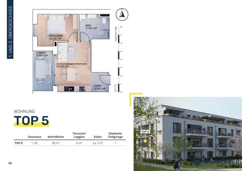 2-Zimmer-Wohnung kaufen in Vöcklabruck – 38 m², € 177.400 – Bild 12 von 12