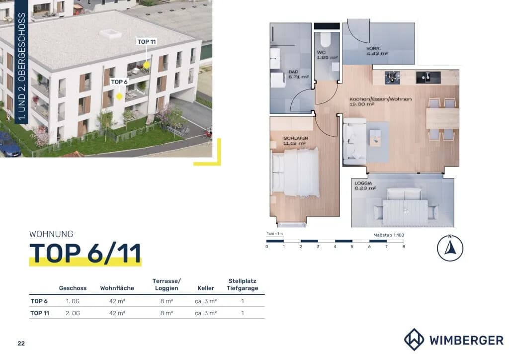 2-Zimmer-Wohnung kaufen in Vöcklabruck – 42 m², € 199.300 – Bild 10 von 10