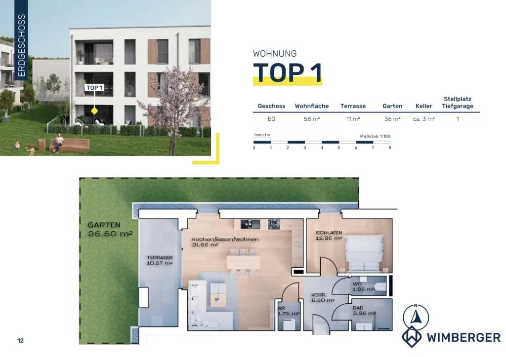 2-Zimmer-Wohnung kaufen in Vöcklabruck – 58 m², € 254.700 – Bild 12 von 12