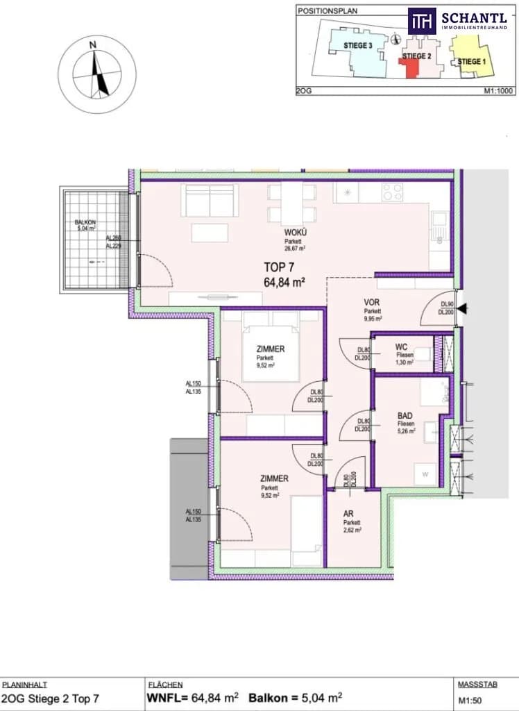 3-Zimmer-Wohnung kaufen in Gänserndorf – 64,64 m², € 341.040 – Bild 15 von 15