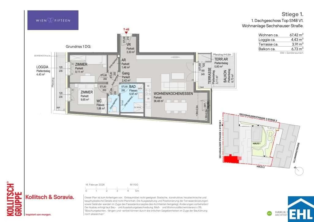 3-Zimmer-Wohnung kaufen in Wien – 67,1 m², € 689.000 – Bild 9 von 9