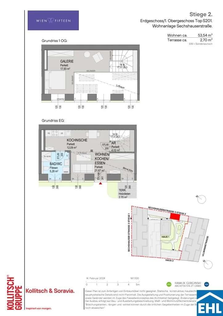 1-Zimmer-Wohnung kaufen in Wien – 53,54 m², € 399.000 – Bild 9 von 9