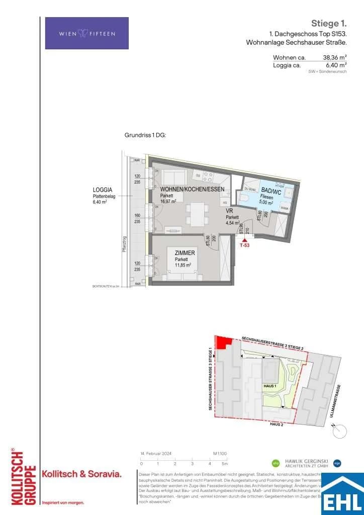 2-Zimmer-Wohnung kaufen in Wien – 38,36 m², € 379.000 – Bild 9 von 9