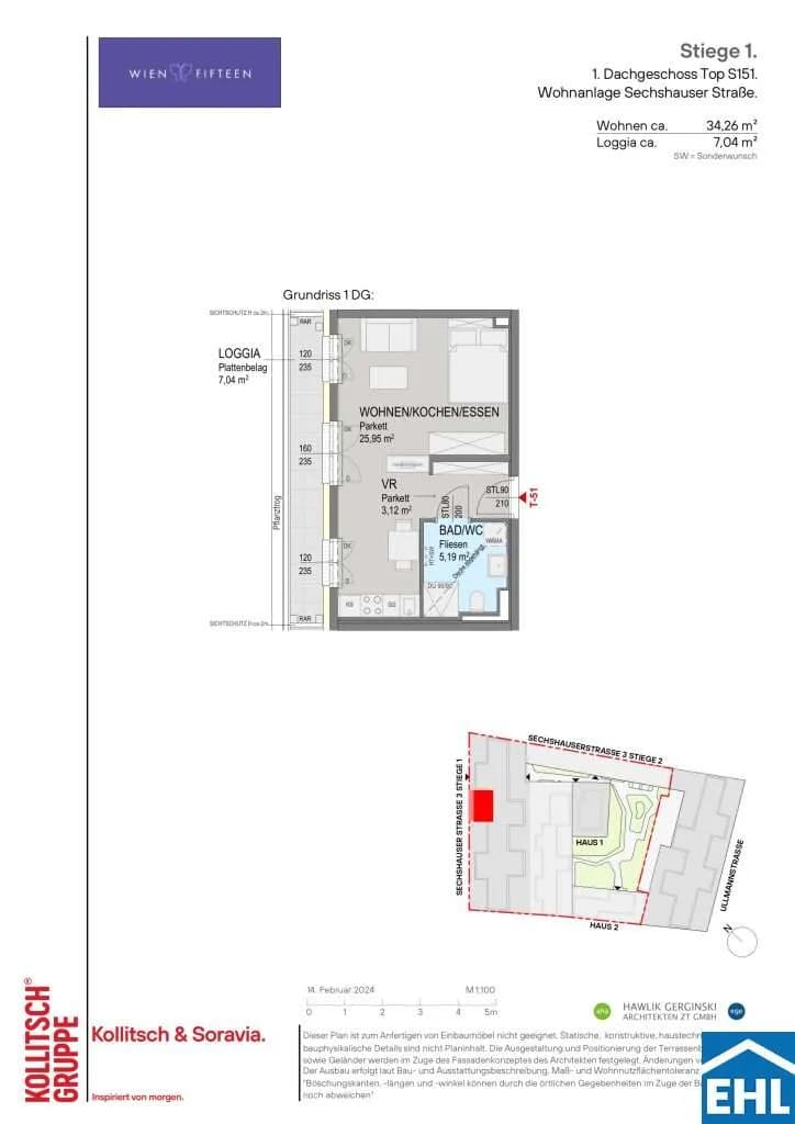 1-Zimmer-Wohnung kaufen in Wien – 34,26 m², € 349.000 – Bild 9 von 9