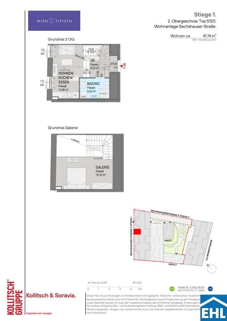 1-Zimmer-Wohnung kaufen in Wien – 41,74 m², € 319.000 – Bild 9 von 9