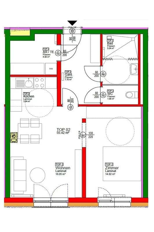 Wohnung mieten in Zwettl – 55,43 m², € 414 – Bild 4 von 12