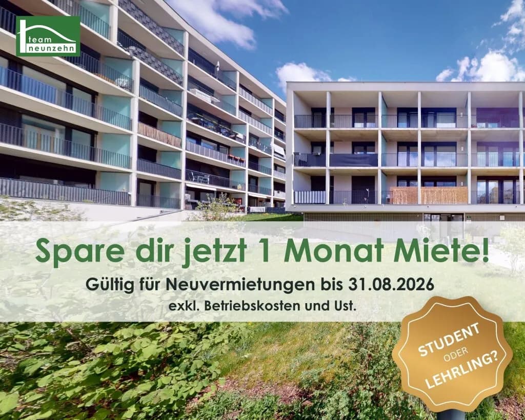 1-Zimmer-Wohnung mieten in Graz – 28,69 m², € 599