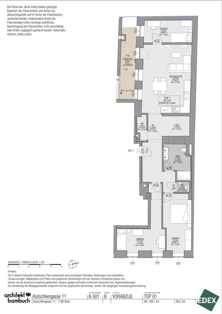 4-Zimmer-Wohnung kaufen in Wien – 95 m², € 730.000 – Bild 2 von 2