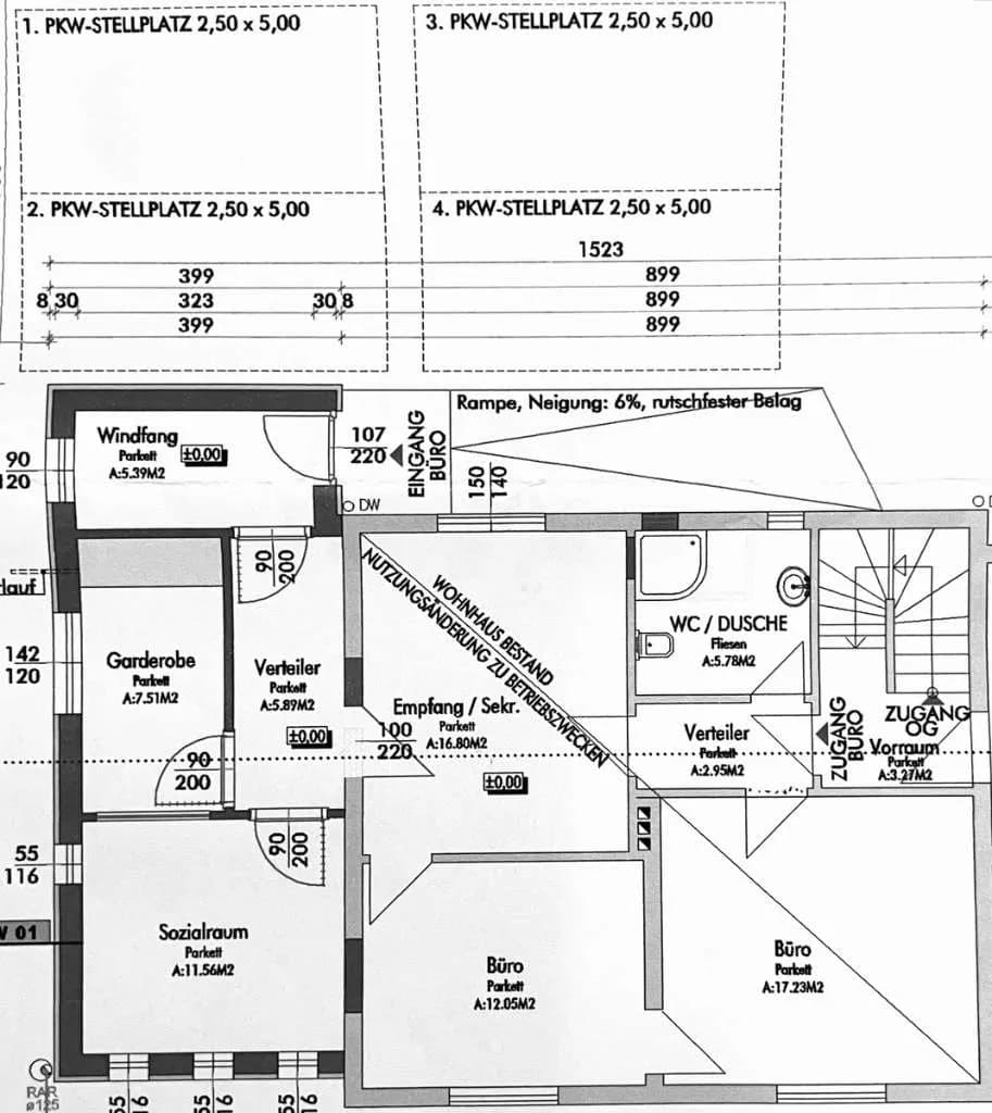 3-Zimmer-Gewerbeimmobilie mieten in Voitsberg – 85 m², € 999 – Bild 6 von 6