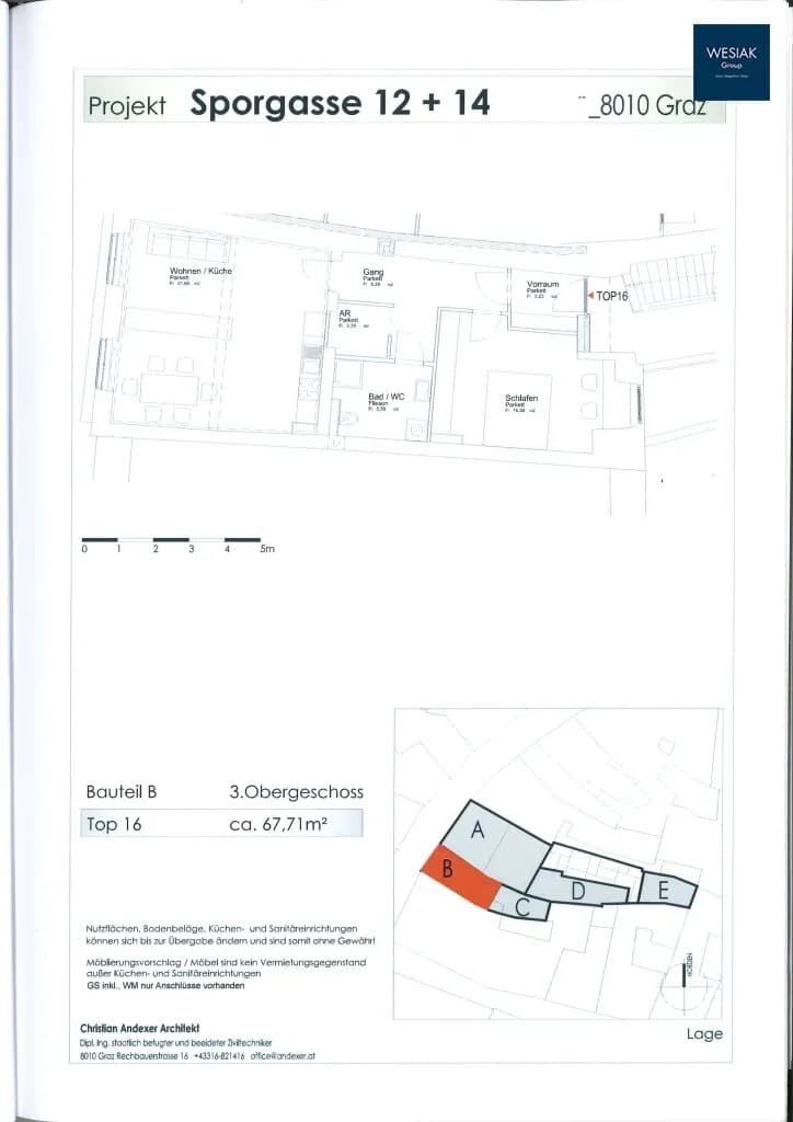 2-Zimmer-Wohnung mieten in Graz – 67 m², € 851 – Bild 13 von 13