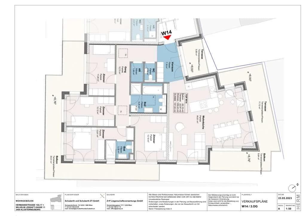 5-Zimmer-Wohnung kaufen in Tulln – 129,47 m², € 1.075.000 – Bild 4 von 4