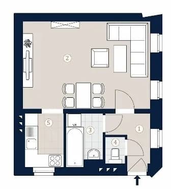 1-Zimmer-Wohnung kaufen in Wien – 38,13 m², € 315.000 – Bild 4 von 5